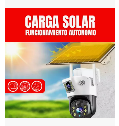 CAMARA DE SEGURIDAD SOLAR 4G CON CHIP